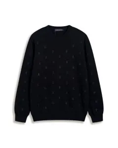 LV Embroidered Signature Merino Crewneck