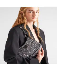 Prada Cleo satin bag with crystals
