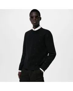 LV Embroidered Signature Merino Crewneck