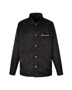 LV Monogram Moire Jacquard Silk Overshirt