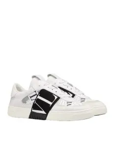 Valentino VL7N SNEAKER IN BANDED CALFSKIN LEATHER