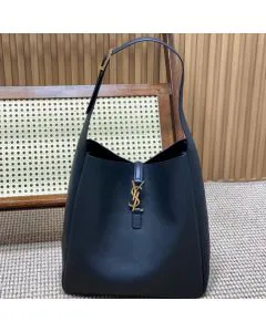 YSL LE 5 À 7 supple LARGE in grained leather