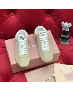 MIU MIU Plume suede sneakers
