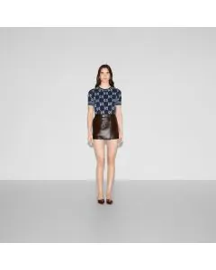 Gucci GG cotton jacquard top