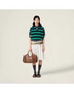 MIU MIU Cotton knit polo shirt