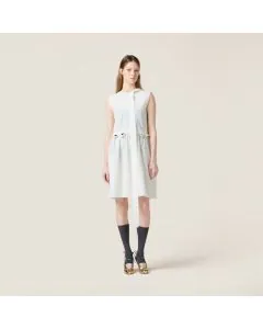 MIU MIU Slubbed poplin dress