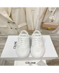 CELINE TRAINER CT-07 LOW LACE-UP SNEAKER in CALFSKIN