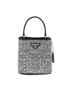 Prada Panier satin bag with crystals