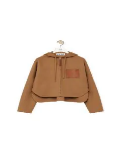 LOEWE Hooded jacket in wool and cashmere