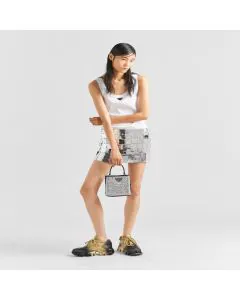 Prada Panier satin bag with crystals