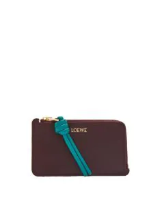 LOEWE Knot coin cardholder in shiny nappa calfskin