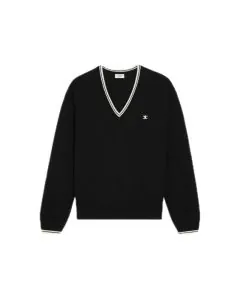 Celine triomphe V-neck sweater in wool