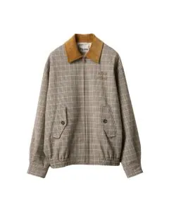 MIU MIU Checked double weave blouson jacket