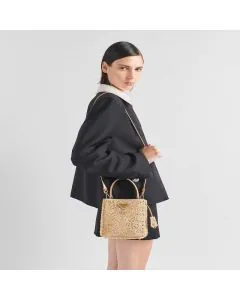 Prada Panier satin bag with crystals