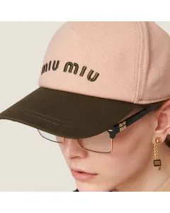 Miu Miu Drill baseball cap