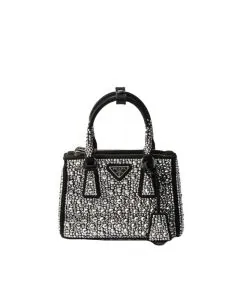 Prada Galleria satin micro-bag with decorations