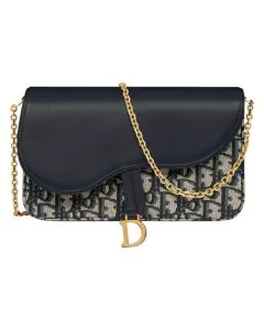 Dior Medium Saddle Pouch with Chain