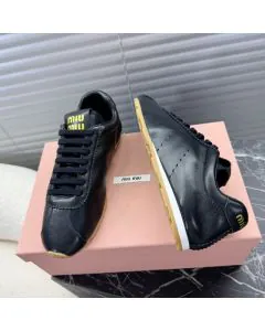 MIU MIU Plume nappa leather sneakers