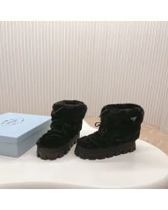 Prada Shearling après ski booties