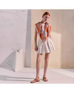 Hermès Botanica Grafica double face scarf 90