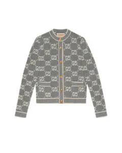 Gucci GG wool bouclé jacquard cardigan