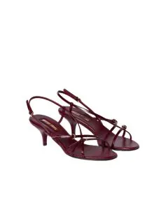 MIU MIU Patent leather sandals with buckles
