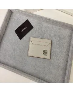 LOEWE Anagram plain cardholder in pebble grain calfskin