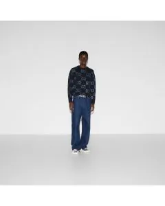 Gucci Wool sweater with GG intarsia