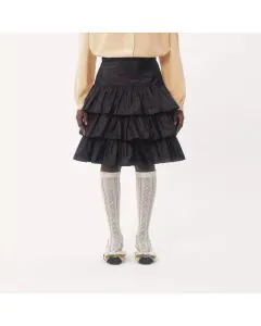Valentino RUFFLED TAFFETA SKIRT