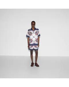 Gucci Double G bandana print cotton shirt