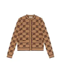 Gucci GG wool bouclé jacquard cardigan