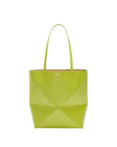LOEWE Medium Puzzle Fold tote in shiny calfskin