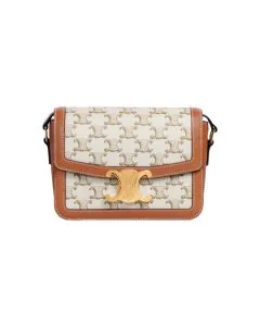 Celine TEEN TRIOMPHE BAG IN TRIOMPHE CANVAS AND CALFSKIN