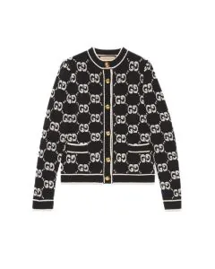 Gucci GG wool bouclé jacquard cardigan