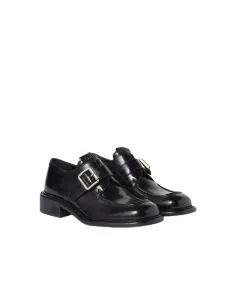 MIU MIU Leather shoes with buckle