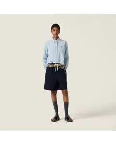 MIU MIU Striped chambray shirt