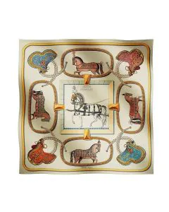 Hermès Grand Apparat forever scarf 90