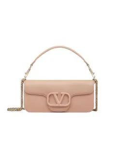 VALENTINO GARAVANI LOCÒ CALFSKIN SHOULDER BAG