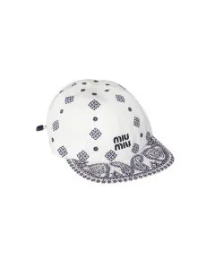Miu Miu Printed cotton baseball cap