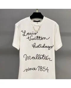 Embroidered LV Club T-Shirt