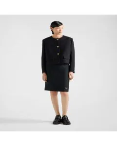 Prada Single-breasted tricotine jacket