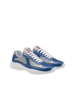 Patent leather and technical fabric Prada America's Cup sneakers