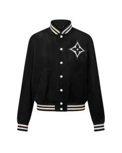 LV Embellished Lambskin Bomber Blouson
