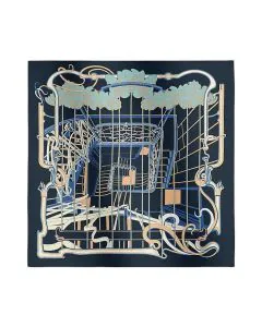 Hermès La Ligne Coup de Fouet scarf 90