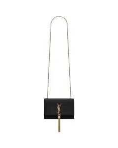 YSL KATE SMALL TASSEL IN CROCODILE-EMBOSSED LEATHER