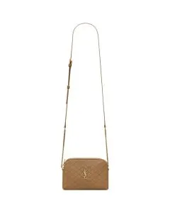 YSL GABY zipped pouch in quilted lambskin