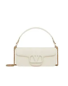 VALENTINO GARAVANI LOCÒ CALFSKIN SHOULDER BAG