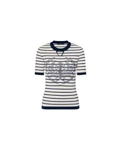 LV Striped Anchor Knit Top