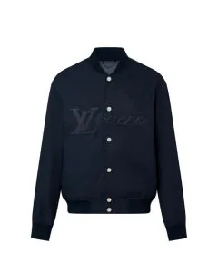 LV Embroidered Cotton Bomber
