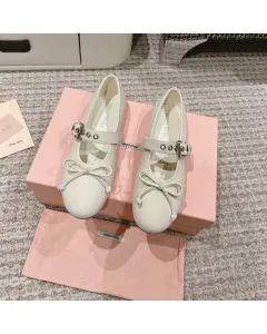 MIU MIU Leather ballerinas